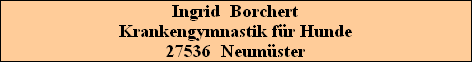 Krankengymnastik f�r Hunde
